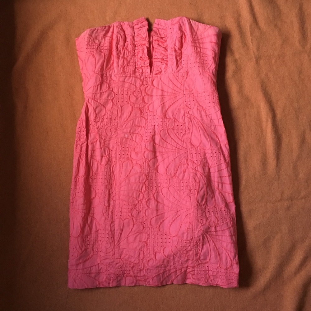 Lilly Pulitzer Strapless Pink Dress